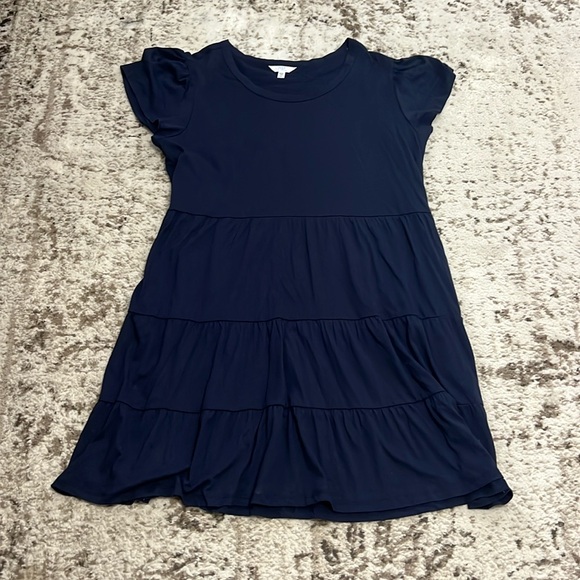 Time and True Flutter Sleeve T-Shirt Dress - Picture 1 of 2